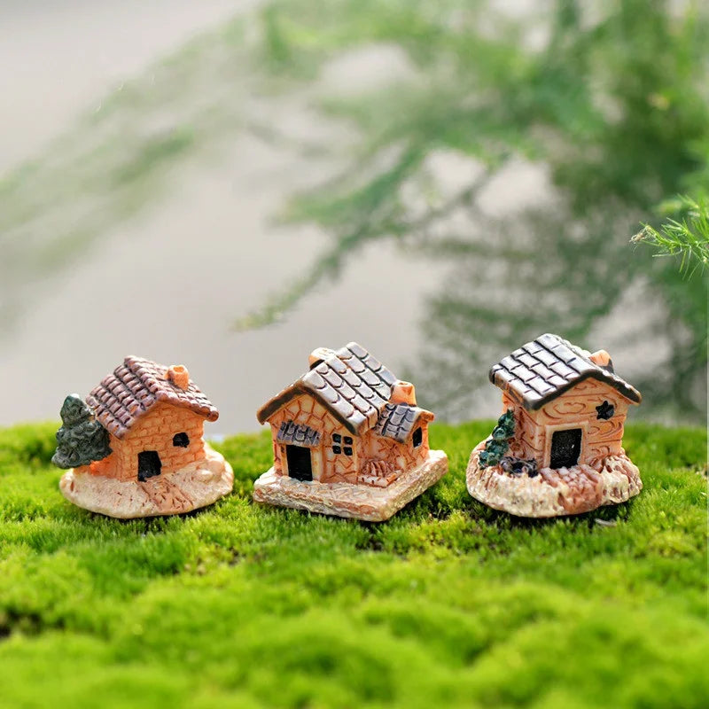 5-Pack Mini Resin Stone Dollhouse Figurines – Garden & Home DIY Miniature Garden Figurines Axl