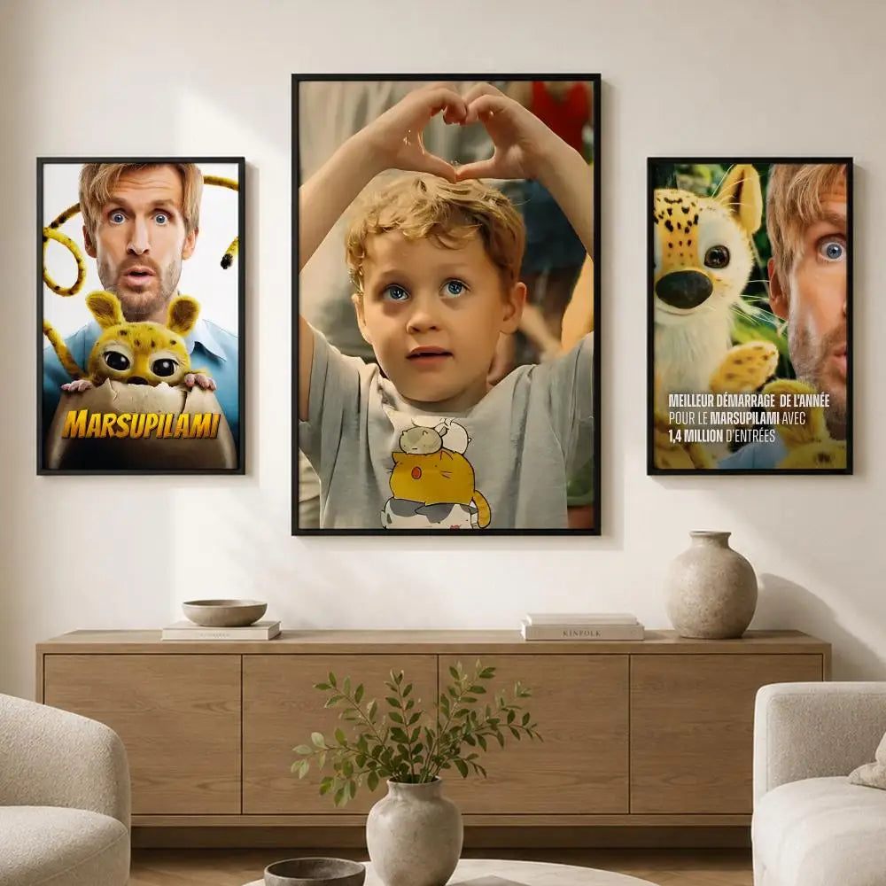 Marsupilami PVC Wall Poster – Peel & Stick HD Art Decor Wall Art Poster Axl