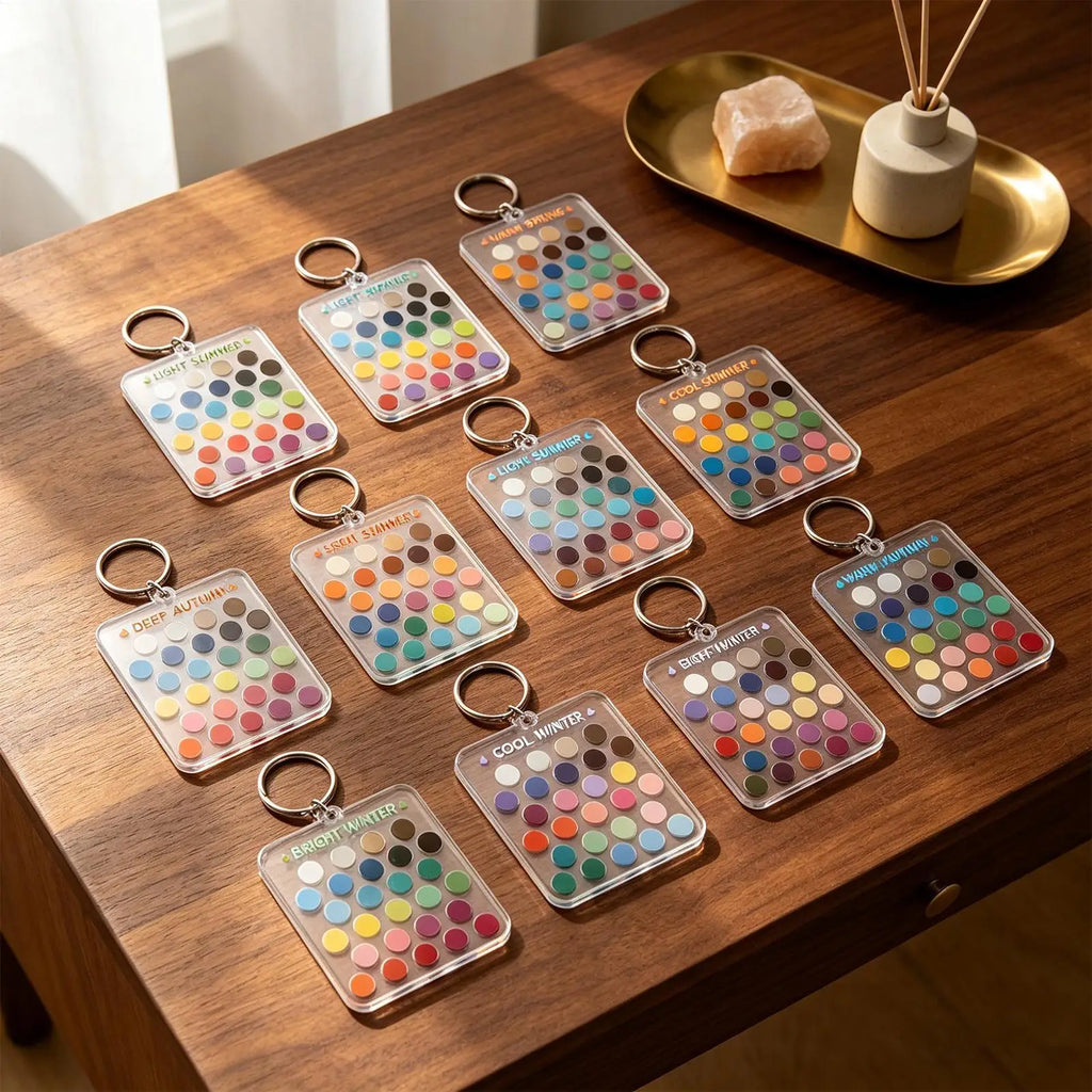 12-Piece Seasonal Color Analysis Cards – Acrylic Palette Kit Color Analysis Tool Axl