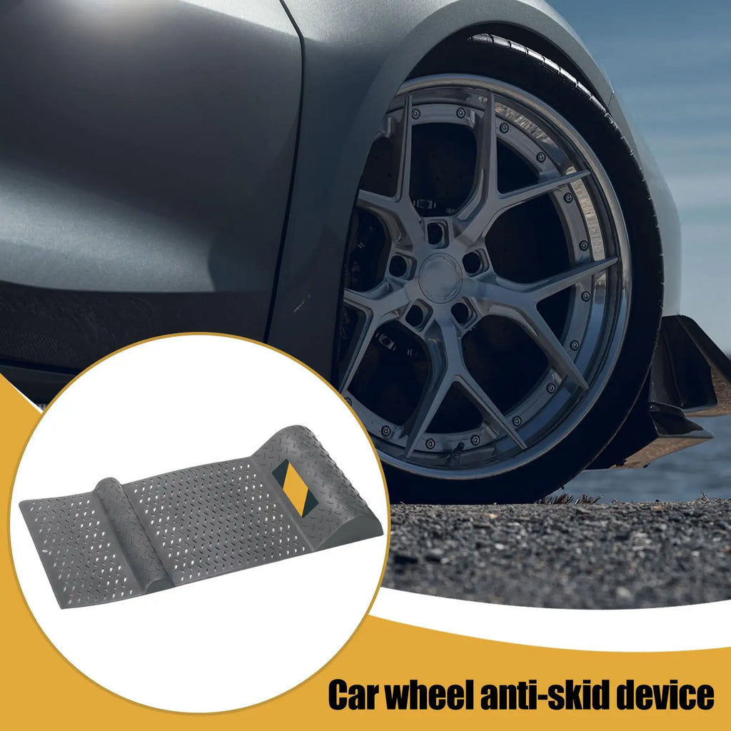 Non-Slip Wheel Chock Parking Stopper & Garage Tire Mat Wheel Chock Stopper Axl