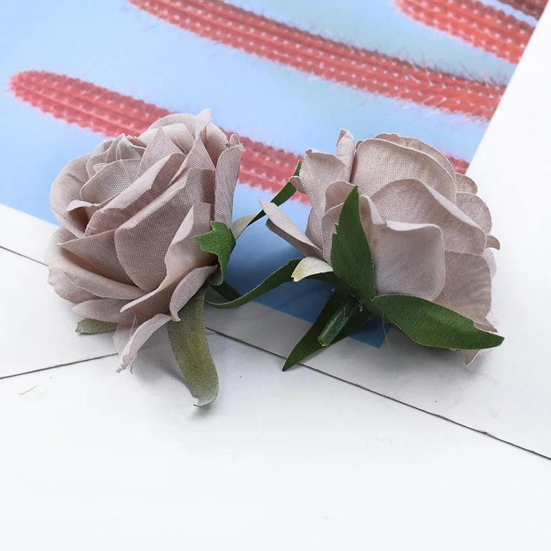 Velvet Silk Rose Heads 10/20 Pcs – Artificial Flowers for DIY Décor Artificial Silk Flowers Axl color 3 20 Pieces