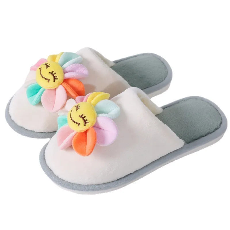 Women's Sunflower House Slippers – Non-Slip Flat Indoor Slipper Women's House Slippers Axl
