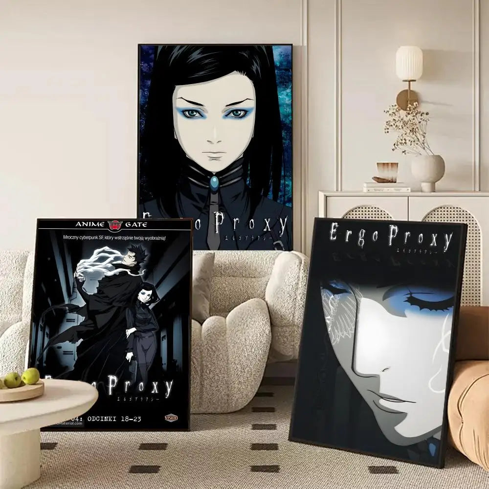 Ergo Proxy Anime Canvas Wall Art – Unframed HD Poster Canvas Wall Art Axl