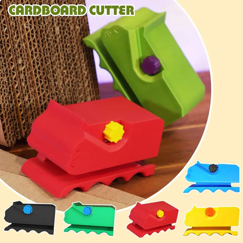 Cat-Shaped Cardboard Cutter | 3D Printed DIY Scratcher Tool DIY Cardboard Cutter Axl
