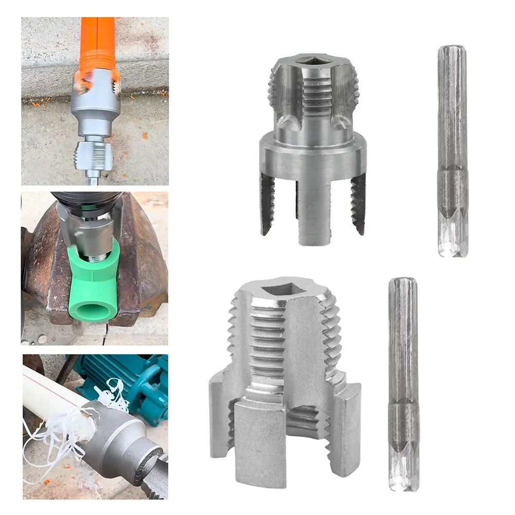 PPR PVC Pipe Thread Tapping Tool 20mm & 25mm – 2-Pack Pipe Threading Tool Axl