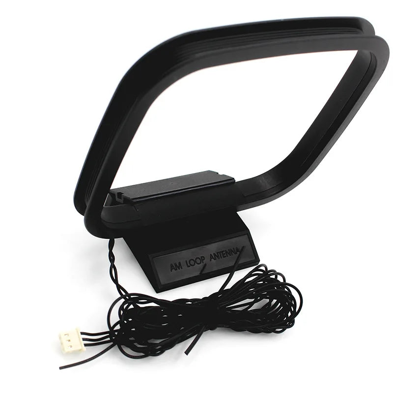 Indoor AM/FM Loop Antenna – 3-Pin Connector for Stereo Receivers Indoor Radio Antenna Axl