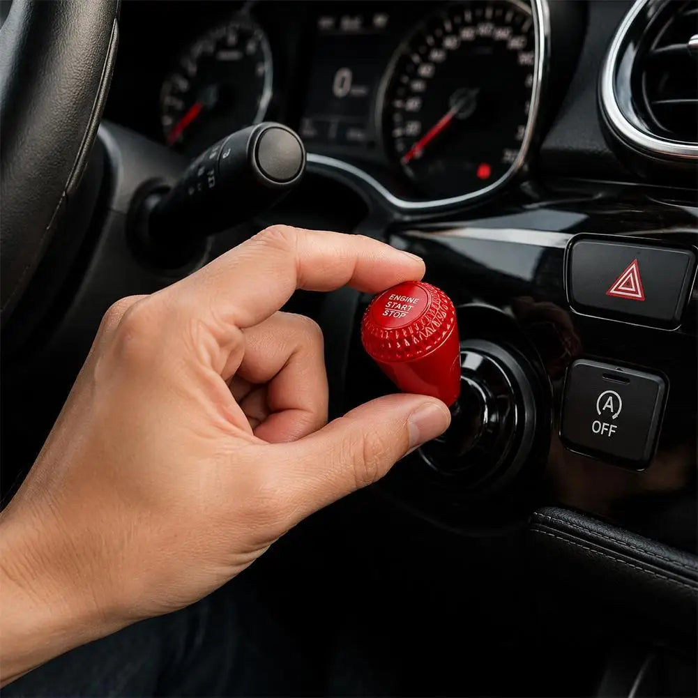 Aluminum Diamond Car Push Start Button Cover – 4 Colors Car Button Cover Axl