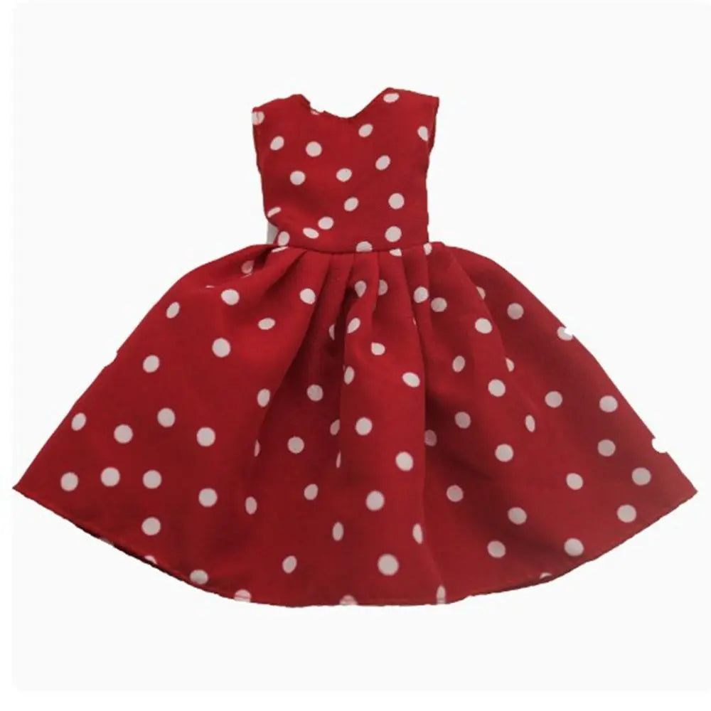 Handmade Doll Clothes Floral & Polka Dot Dresses for 30cm Dolls Doll Clothes Axl