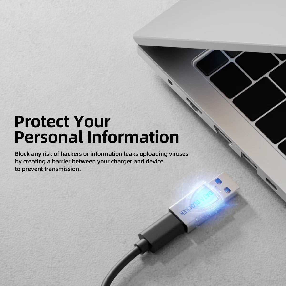 USB Type-C Data Blocker – Anti-Juice Jacking Security Adapter USB Security Adapter Axl