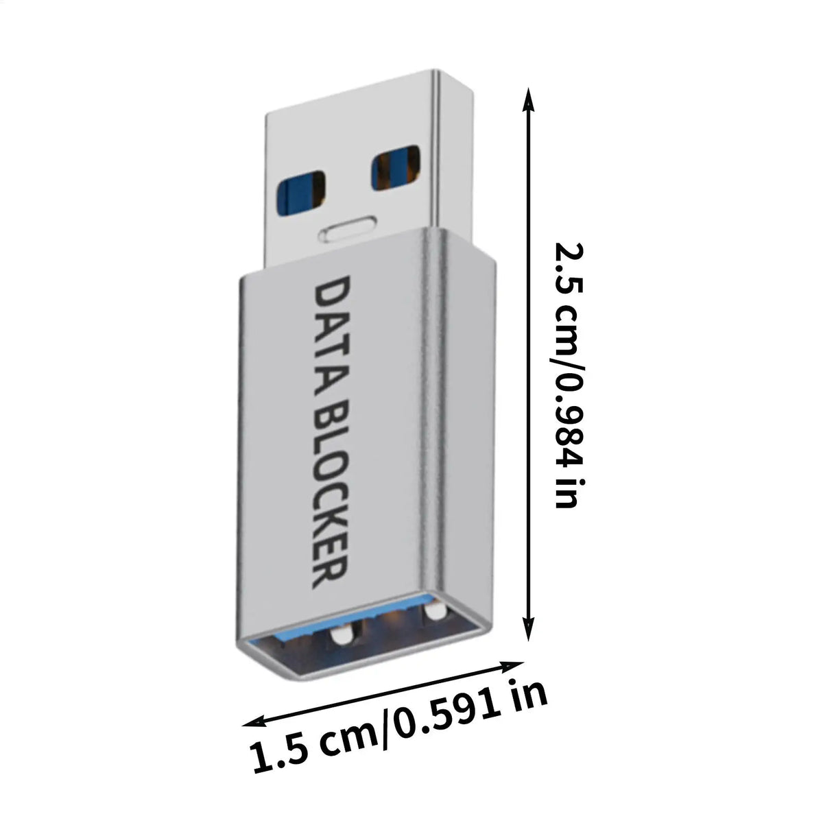 USB Data Blocker Adapter – Secure Charging Protector USB Security Adapter Axl