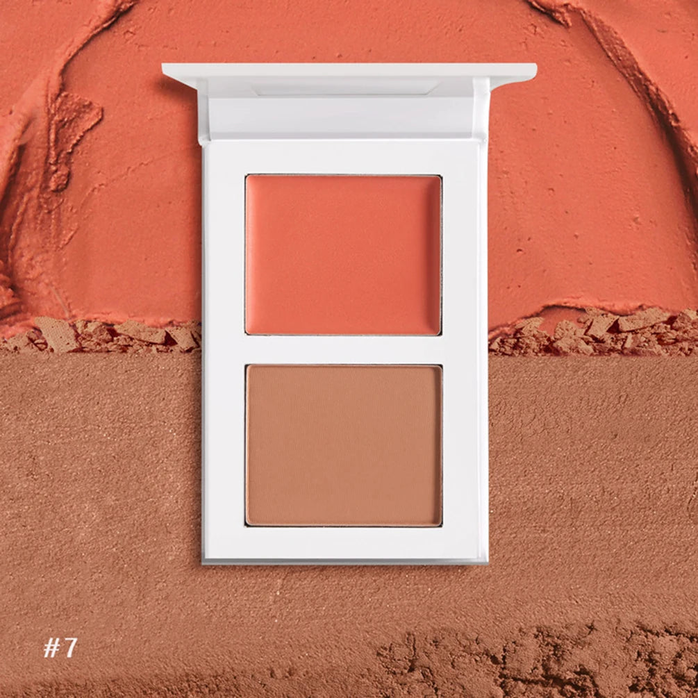 Dual Color Creamy Blush – Matte Vegan Private Label Blusher Cream Blush Axl 07 5pcs with logo
