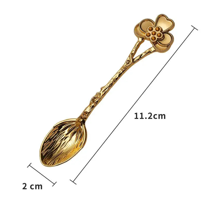 Retro Zinc Alloy Dessert Coffee Stirring Spoon – Dragonfly Design Dessert Stirring Spoon Axl D