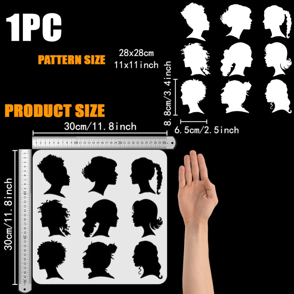 Tree of Life Stencil 11.8" – Reusable Damask DIY Craft Template Craft Stencil Axl AECH04-03657
