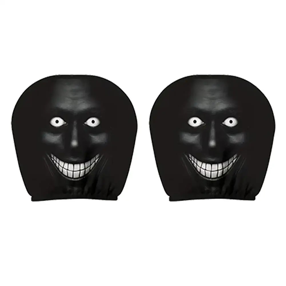 2-Pack Horror Car Headrest Covers | Universal Sedan SUV Truck Fit Car Headrest Cover Axl B 2PCS