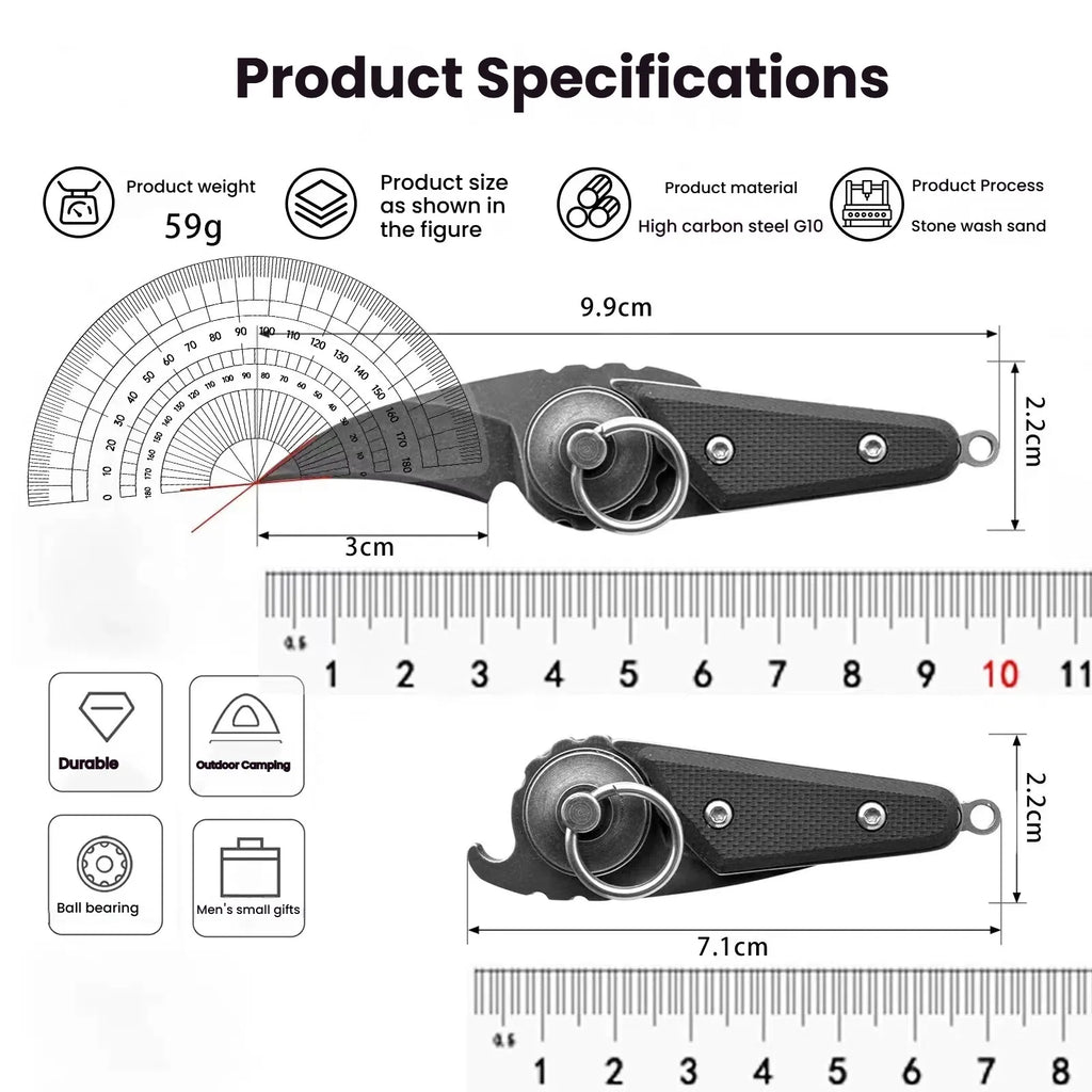 G10 Folding Pocket Knife – Ball Bearing Stainless Steel Blade Folding Pocket Knife Axl