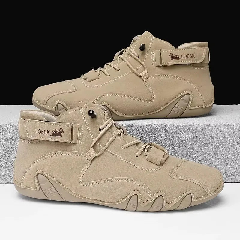 Women's Retro Lace-Up Ankle Boots – Lightweight & Breathable Women's Ankle Boots Axl Khaki 46