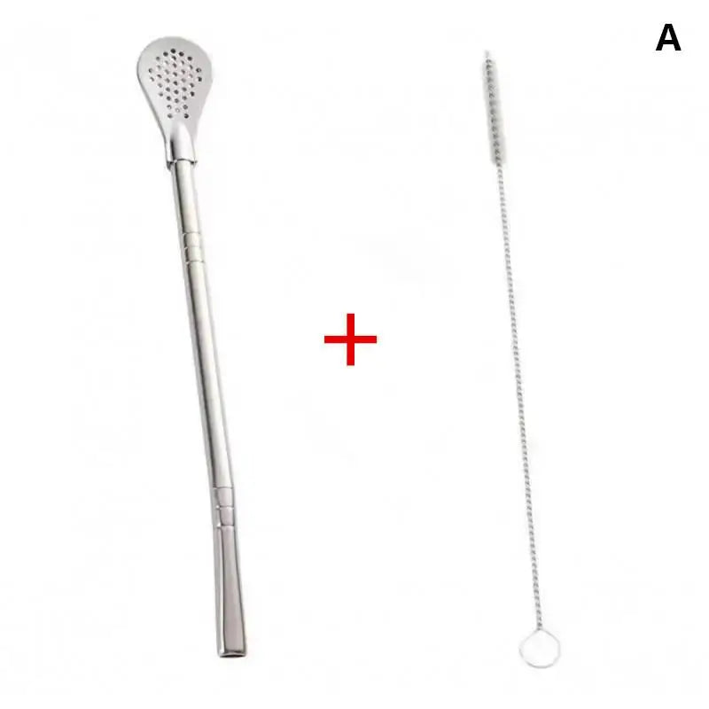 Stainless Steel Bombilla Yerba Mate Straws with Filter | 2/4/6 Pack Reusable Drink Straws Axl A
