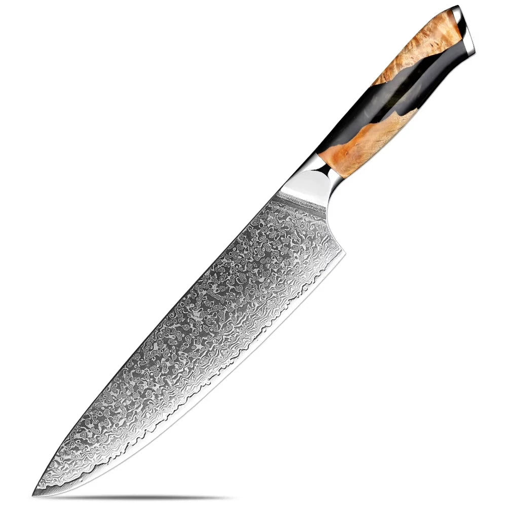 XITUO 7-Piece Damascus Steel Kitchen Knife Set | Ultra Sharp Kitchen Knife Set Axl Chef Knife
