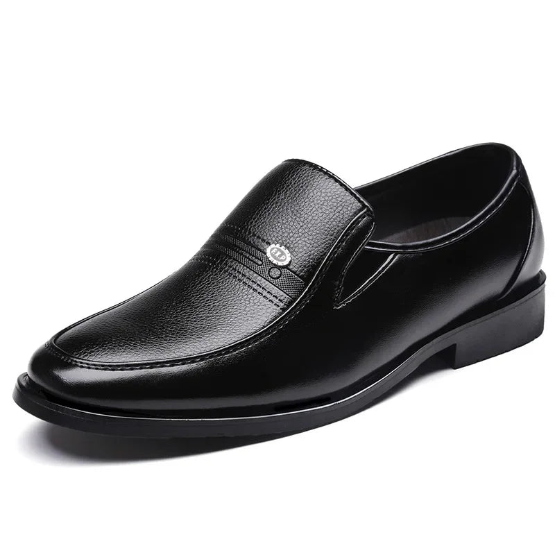 Men's Slip-On Loafers – PU Leather Business Casual Flat Shoes Men's Slip-On Loafers Axl