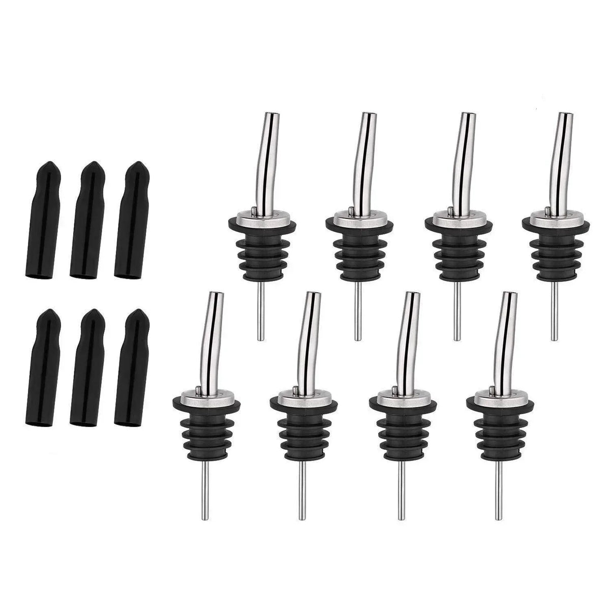 304 Stainless Steel Bottle Pourers – Bar & Wine Pour Spouts Bar Pour Spout Axl 1pcs Long cap