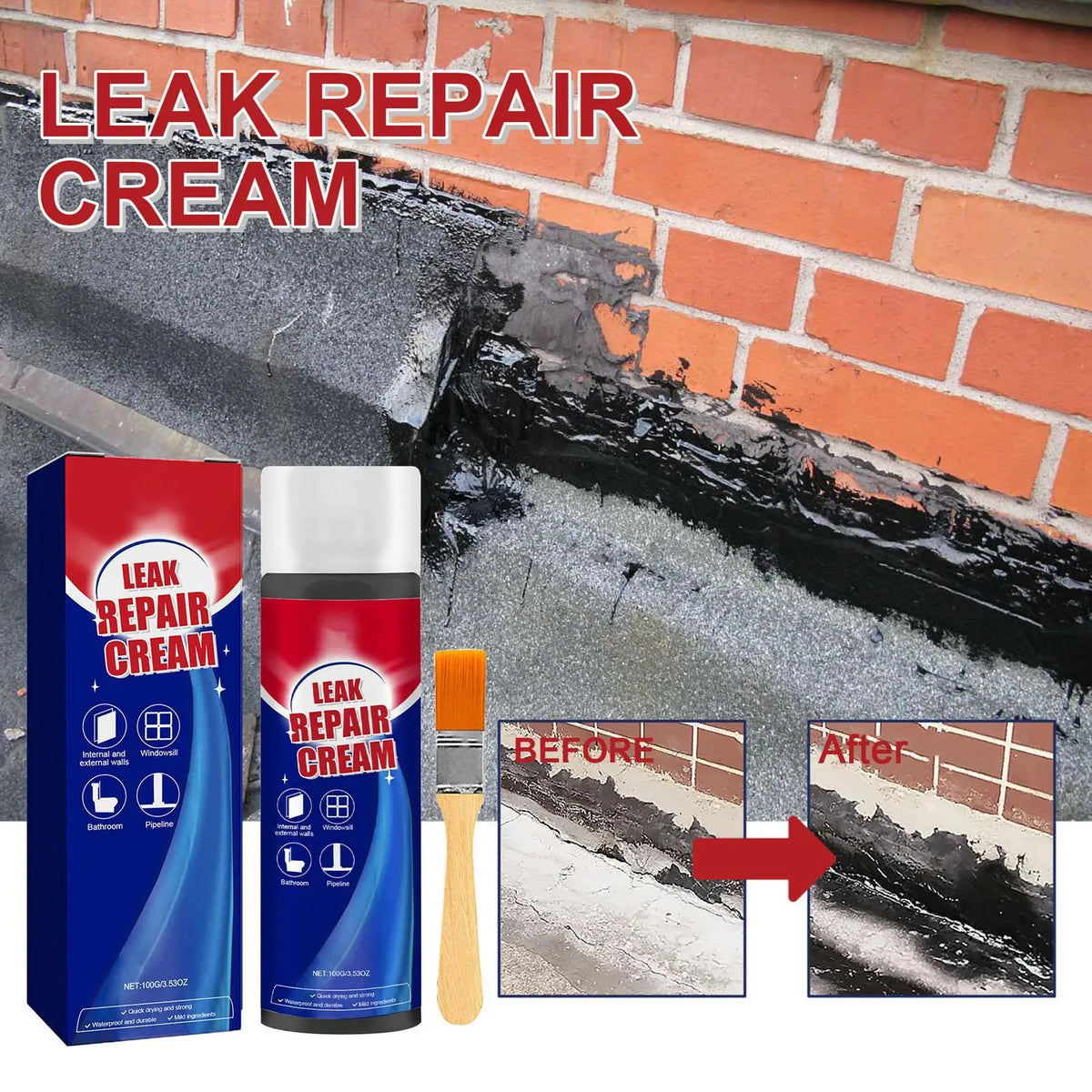 Waterproof Leak Repair Sealant – Wall, Roof & Gutter Sealer Waterproof Sealant Axl