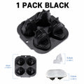 3D Shark Silicone Ice Cube Mold – Large Slow-Melt Ice Maker Ice Cube Mold Axl 1 Pack Black