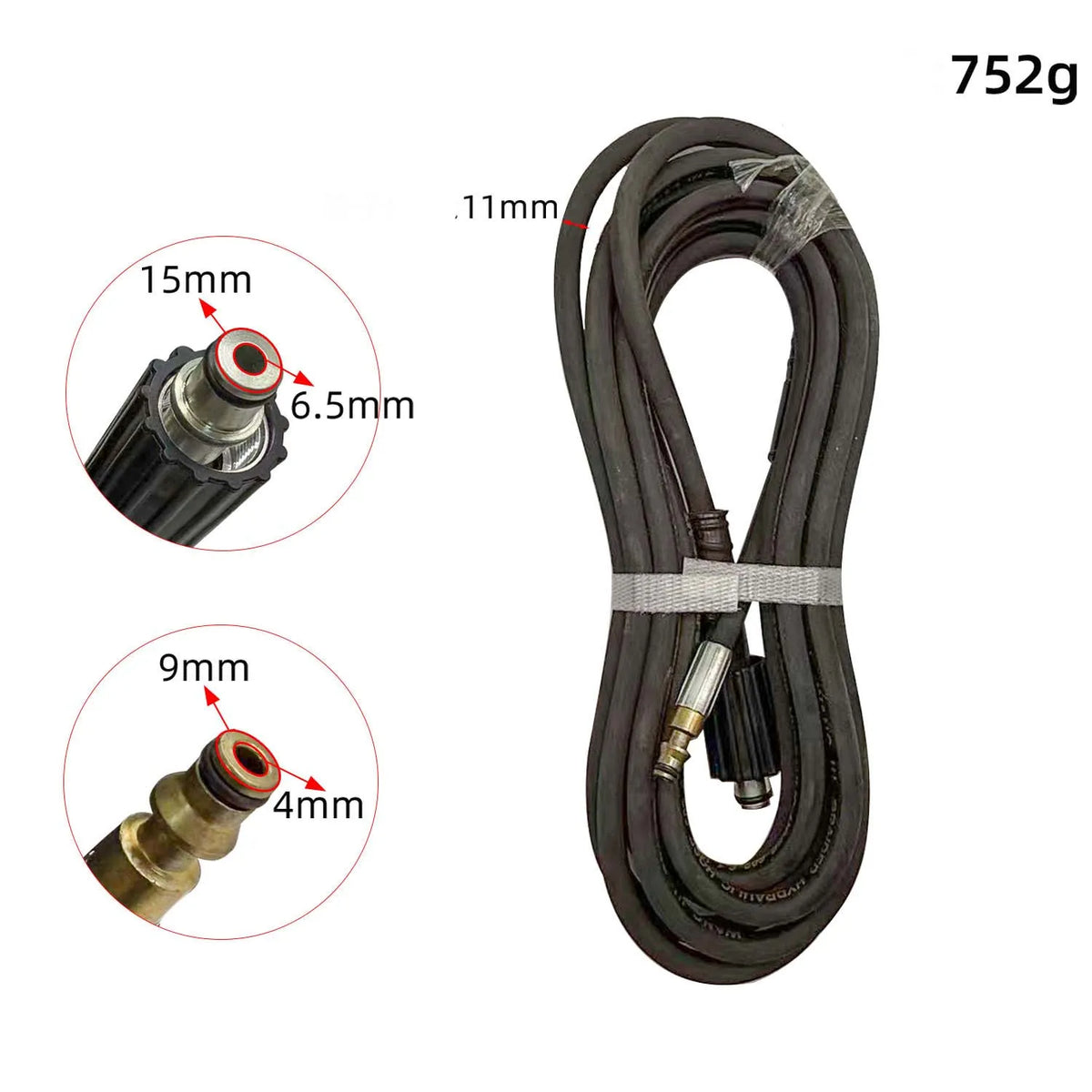 7M High-Pressure Car Wash Hose – Reinforced Rubber Pipe Car Wash Hose Axl