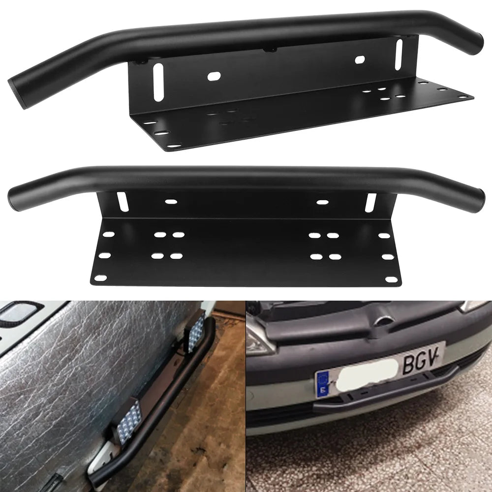 Aluminum License Plate Frame & LED Light Bar Mount Bracket SUV Light Bar Bracket Axl