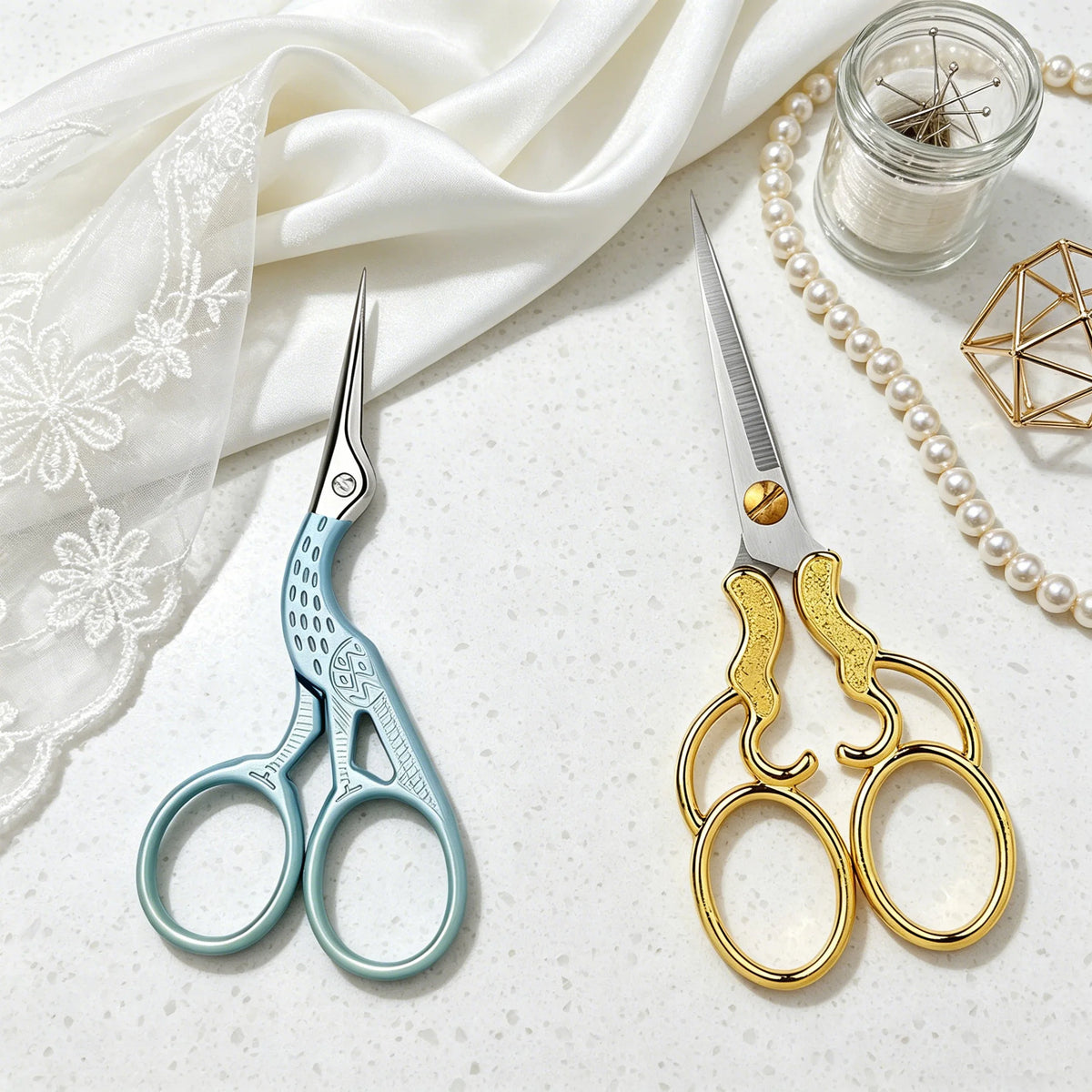 Vintage Tailor Scissors – Sharp Embroidery & Sewing Scissors Embroidery Scissors Axl Scissors-2PCS