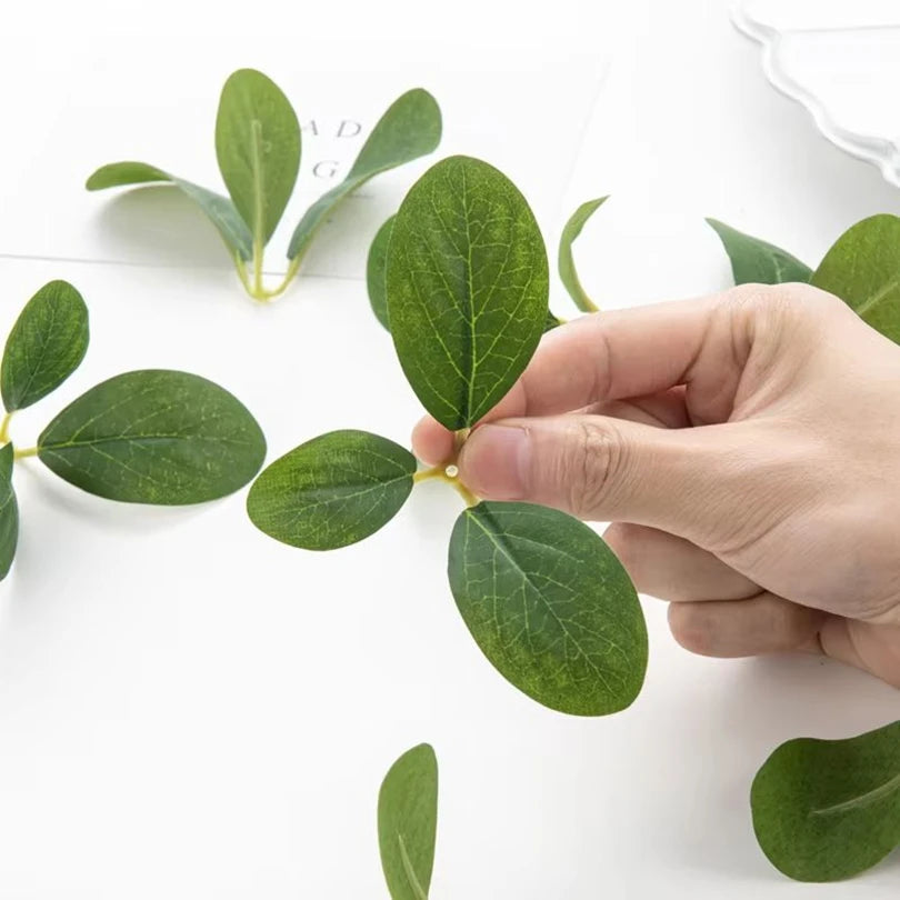 50/100 PCS Silk Artificial Rose Leaves for DIY Wedding Decor Artificial Silk Leaves Axl