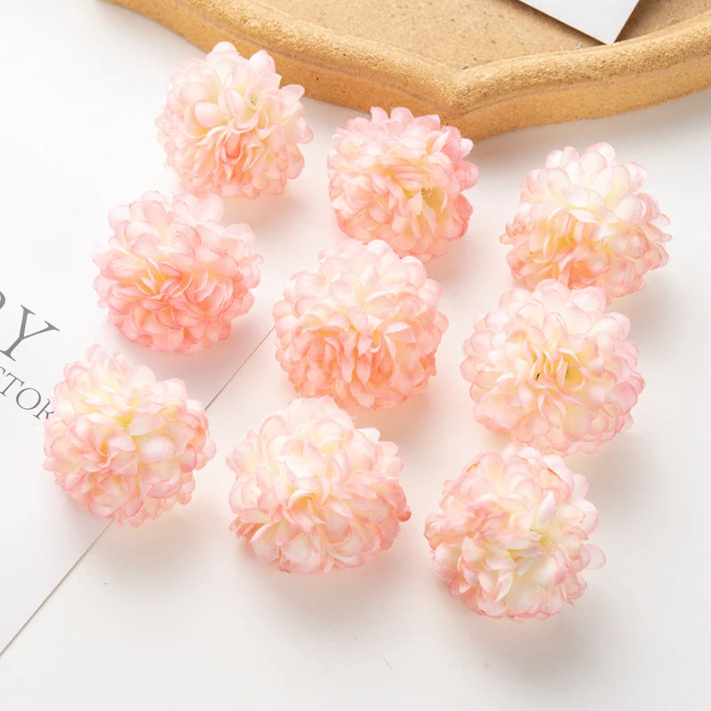 Silk Autumn Hydrangea Artificial Flowers | Wedding & Home Decor Artificial Silk Flowers Axl color 16 5 pcs