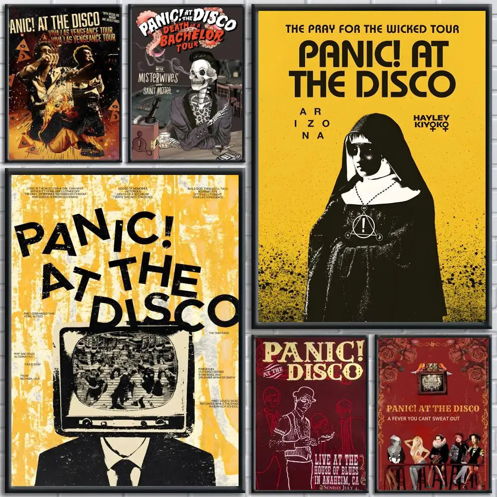 Panic At The Disco Poster Removable Wall Sticker Mural Decal Wall Poster Sticker Axl