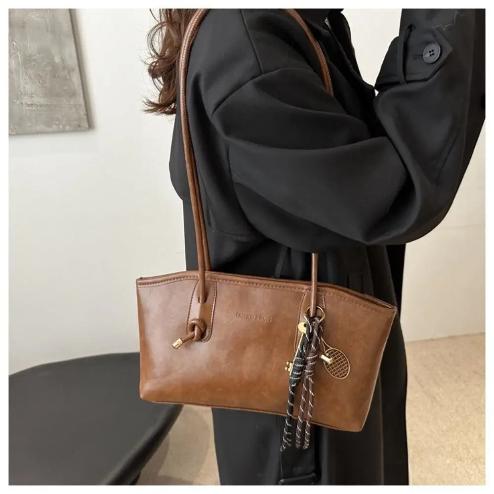 Y2K PU Leather Crossbody Shoulder Bag – Large Capacity Tote Shoulder Crossbody Bag Axl