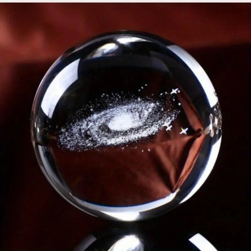 3D Laser Engraved Galaxy Crystal Ball – 6cm Glass Sphere Decorative Glass Sphere Axl 1pc
