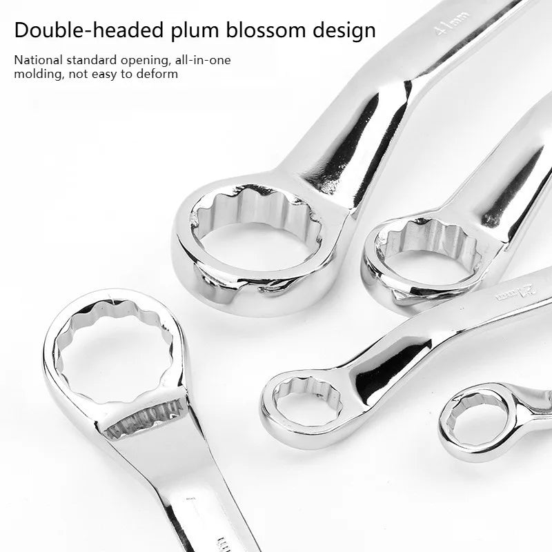 Double End Offset Ring Spanner – Chrome Vanadium Steel Wrench Box End Wrench Axl