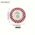 Christmas Ceramic Plate & Cups Set – Festive Serving Platter Ceramic Serving Set Axl D
