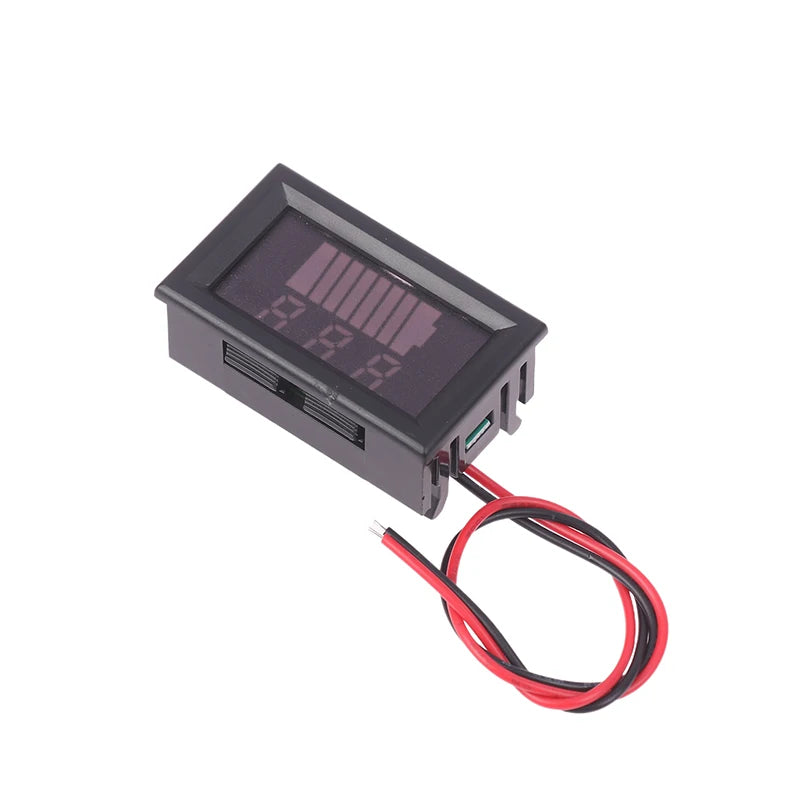 Battery Charge Level Indicator 12V–60V LED Voltmeter Tester Battery Capacity Meter Axl
