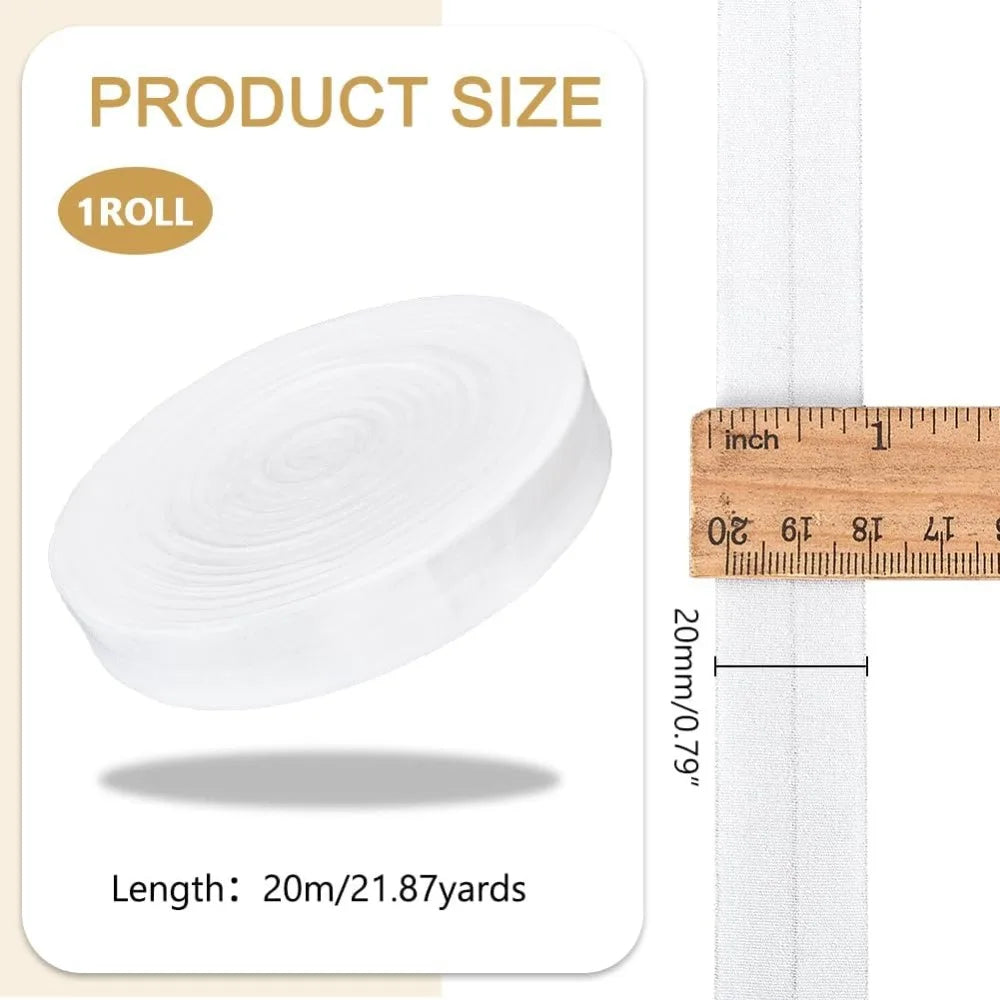 20M Flat White Elastic Cord 20mm – Polyester Sewing Band Sewing Elastic Band Axl