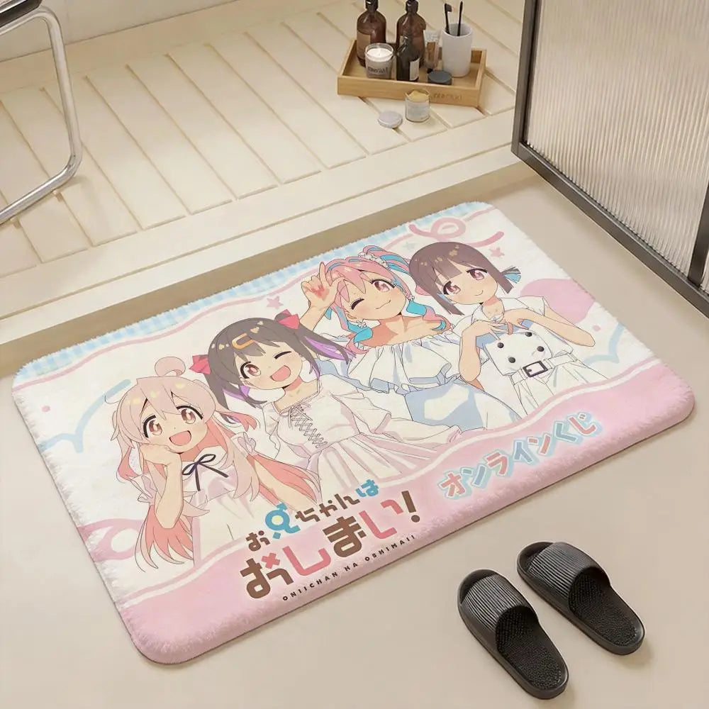 Anime O-Onimai Flannel Floor Mat – Non-Slip Indoor Rug Flannel Floor Mat Axl