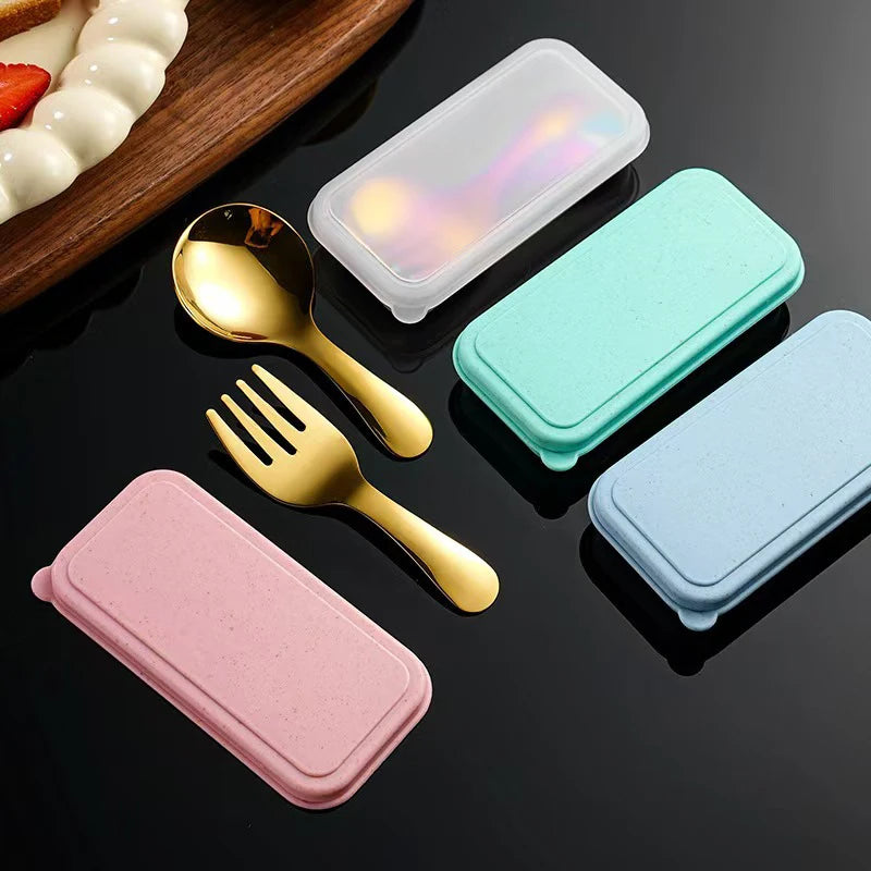 Mini Stainless Steel Spoon & Fork Set – Portable Camping Cutlery Portable Cutlery Set Axl
