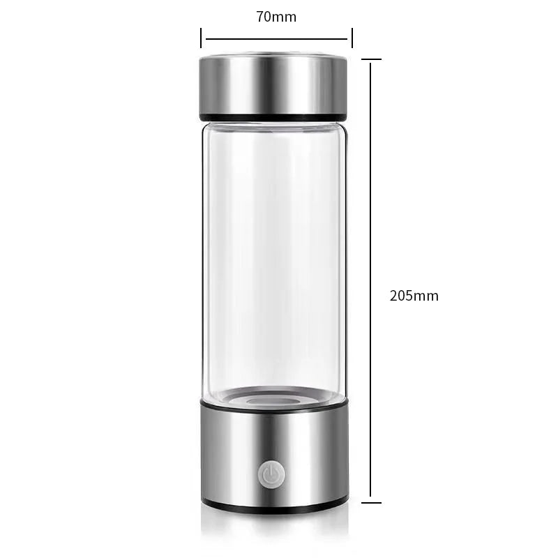 420ml Hydrogen-Rich Water Generator Bottle | BALASHOV Electric Cup Hydrogen Water Bottle Axl WHITE
