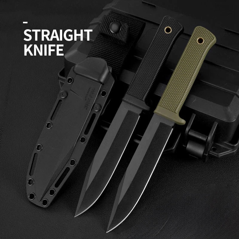 Outdoor Survival Straight Knife – Stainless Steel Camping Blade Outdoor Survival Knife Axl