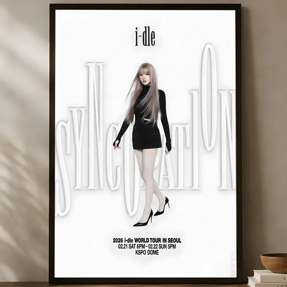 ((G)I-DLE Self-Stick HD Waterproof Wall Poster – K-Pop Decor