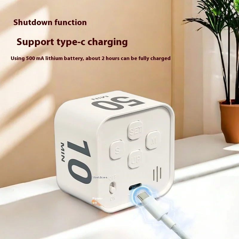 Gravity Sensing Flip Cube Visual Timer – Mini Time Manager Visual Cube Timer Axl