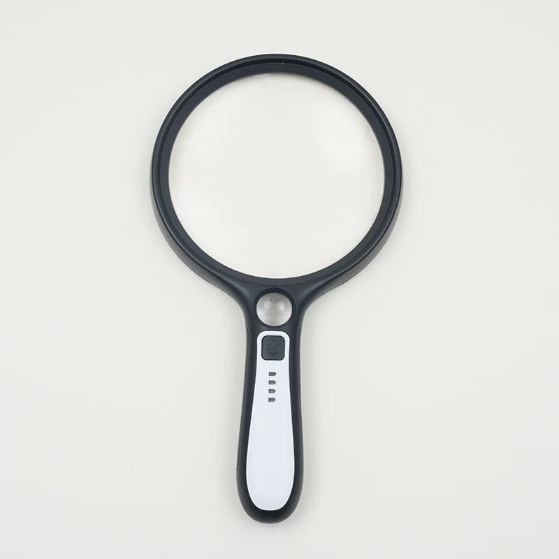 10X LED Handheld Magnifier 130mm – Reading & Repair Lens LED Handheld Magnifier Axl