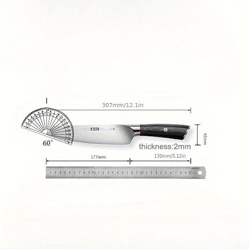 Stainless Steel Chef Knife – Sharp Cleaver & Solid Wood Handle Kitchen Chef Knife Axl