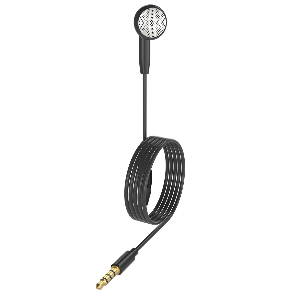 INTNIUB Single-Ear Wired Headset with Mic – 3.5mm, 120cm Wired Mono Headset Axl