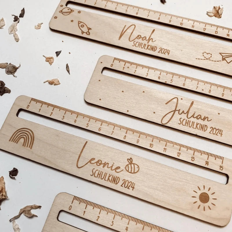 Wooden Reading Tracking Ruler – Text Guide Strip for Kids Reading Tracking Ruler Axl