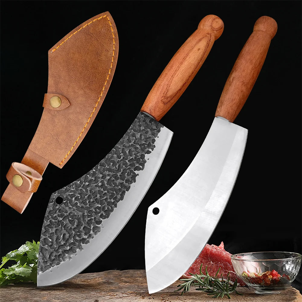 InLeung Hand Forged Boning Knife – Wood Handle Chef Knife Chef Boning Knife Axl