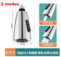 360° Pull-Out Faucet Spray Head – 3-Function Water-Saving Nozzle Faucet Spray Head Axl silvery